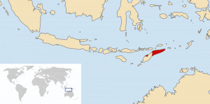 east timor world map