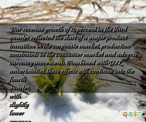 Our revenue growth of 14 percent in