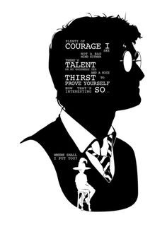 Harry - Quote Silhouette Art Print More