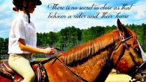 There is no secret so close as that between a rider and their horse