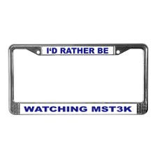 MST3K Junkie License Plate Frame for