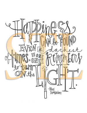 Harry Potter Albus Dumbledore Quote Print- 
