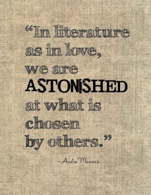 Funny quote on literature and love typography by jenniferdare, $10.00