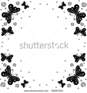 Stock Vector Butterfly Made