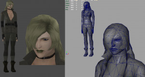 Metal Gear Solid Twin Sankes - Sniper wolf 4,629 polygons