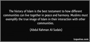 The history of Islam is the best testament to how different ...