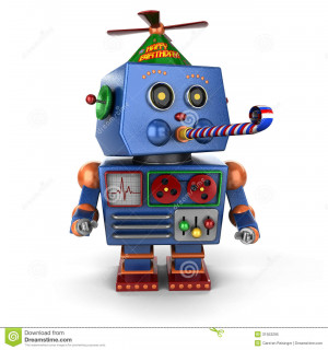 Funny Robot Happy birthday toy robot
