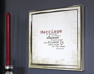 Canvas MARRIAGE quote WALL HANGING Sign // Bedroom Decor // ...