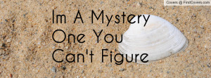 Im A Mystery One You Can't Figure Out Profile Facebook Covers