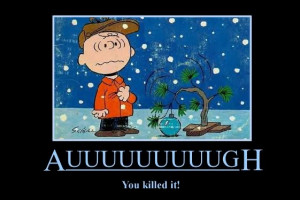 Charlie Brown Christmas motivational poster Image