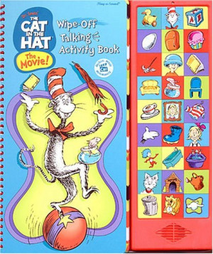 Dr. Seuss' The Cat In The Hat The Movie! Wipe Off Talking Activity ...