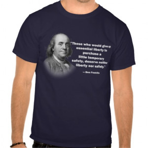 Ben Franklin gun control quote - Men's Shirt