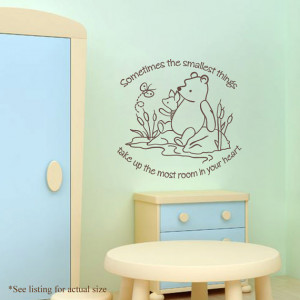 Classic Pooh & Piglet - Sometimes the Smallest Things - Baby Nursery ...