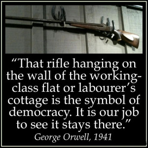 That rifle hanging on the wall of the working-class flat or labourer ...