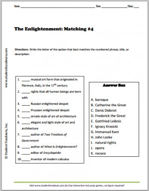 Enlightenment Matching #4