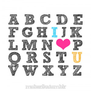 ... abcd, block, cute, heart, i love you, letters, love, quotes, text, you