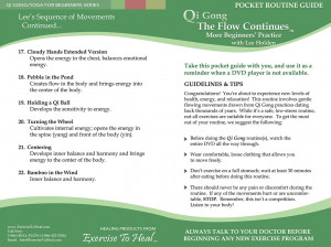 Click here to View the Qi Gong The Flow Continues Pocket Routine Guide