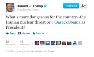 DONALD TRUMP: What's More Dangerous — A Nuclear-Armed Iran Or Barack ...