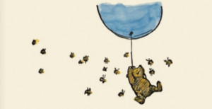 Winnie the pooh and some bees