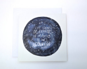 courage quote motivational ha nd lettering brave quote by Anais Nin ...