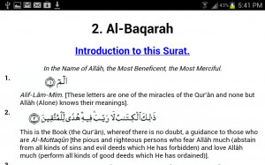 Quran With English Translation 1.0 screenshot 3