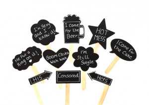 Booth Props Cute Speech Bubble Props Chalk board Photobooth Props ...