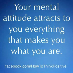Mental attitude