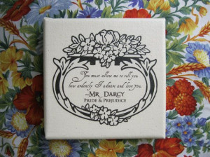 How Ardently I Admire And Love You Quote Mr Darcy by AliceFlynn, $25 ...