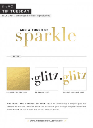 Create Gold Foil Text In640