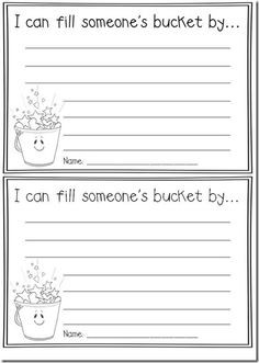 Have You Filled A Bucket Today Printables