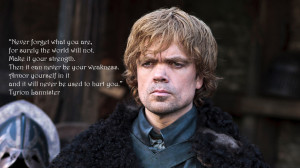 Quote is from book Game of thrones, and photo is one of HBO's public ...