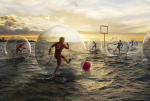 Wallpaper water, bubble, soccer, ball, football