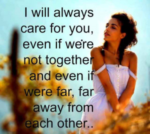 will always care for you-Daily Thoughts