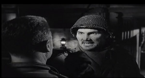 Description: Jack Palance as Lt. Joe Costa threatens Captain Erskine ...