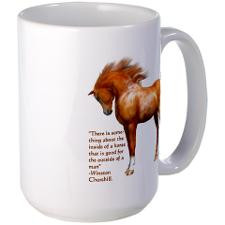 Winston Churchill Horse Quote Large Mug for