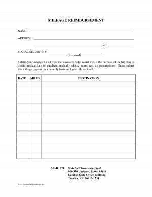 docstoc.comMileage Reimbursement Form document sample. Shared by ...