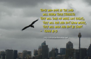 Those Who Hope in the LORD will Renew their Strength (Isaiah 40:31)