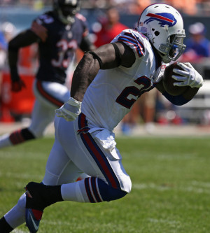 Anthony Dixon Anthony Dixon 26 of the Buffalo Bills runs for a 47
