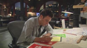 How I Met Your Mother’s” Ted Mosby, hard at work designing ...