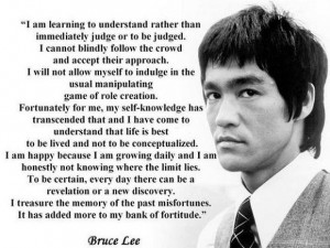 Bruce Lee Philosophy #27: Life itself is your teacher, and you are in ...