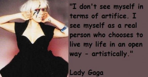 Lady gaga famous quotes 1