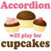 Funny Cupcake Accordion Music Quote Gift