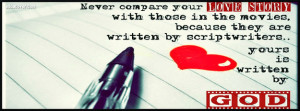 ... compare your love story with those in the movies... Facebook Cover