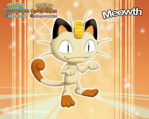 Meowth Pokemon HD Wallpaper 3