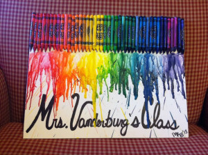 Crayon melt sign for my mom's classroom Teachers Gift, Mom Classroom ...