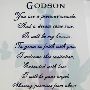 Home Christening Photo Frames Godchild Photo Frames Godson Sentiment ...