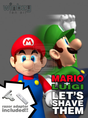 Mario And Luigi Let Shave