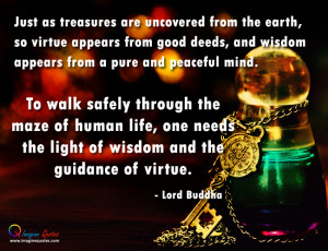 ... key is on the table, Life quotes by Lord Buddha with bottle and key