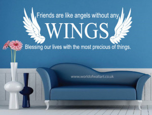 friends_are_like_angels_without_any_wings_quote_wall_sticker__22399 ...
