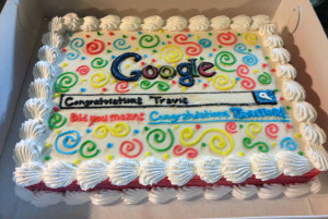 Avinash Kaushik posted a picture of a cake Googlers made for a fellow ...
